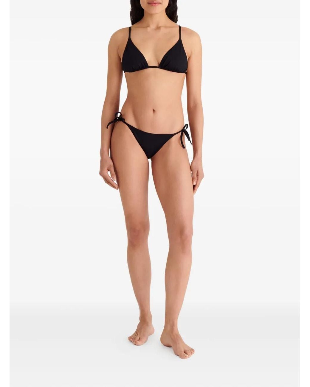Eres Black Mouna Triangle Tie Bikini Top