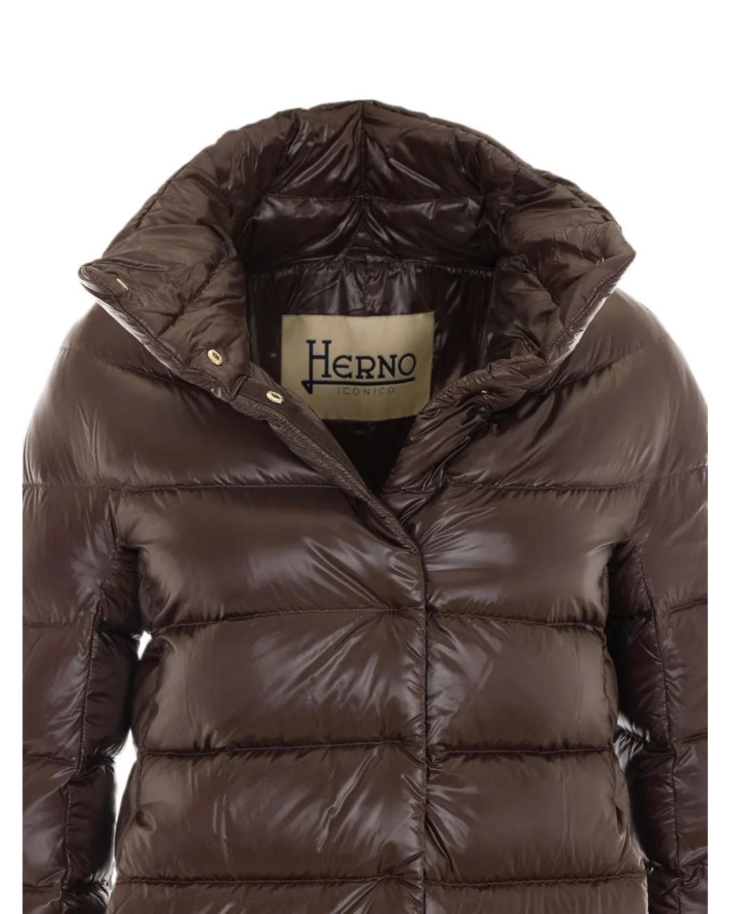 Herno Brown Dora Quilted Coat