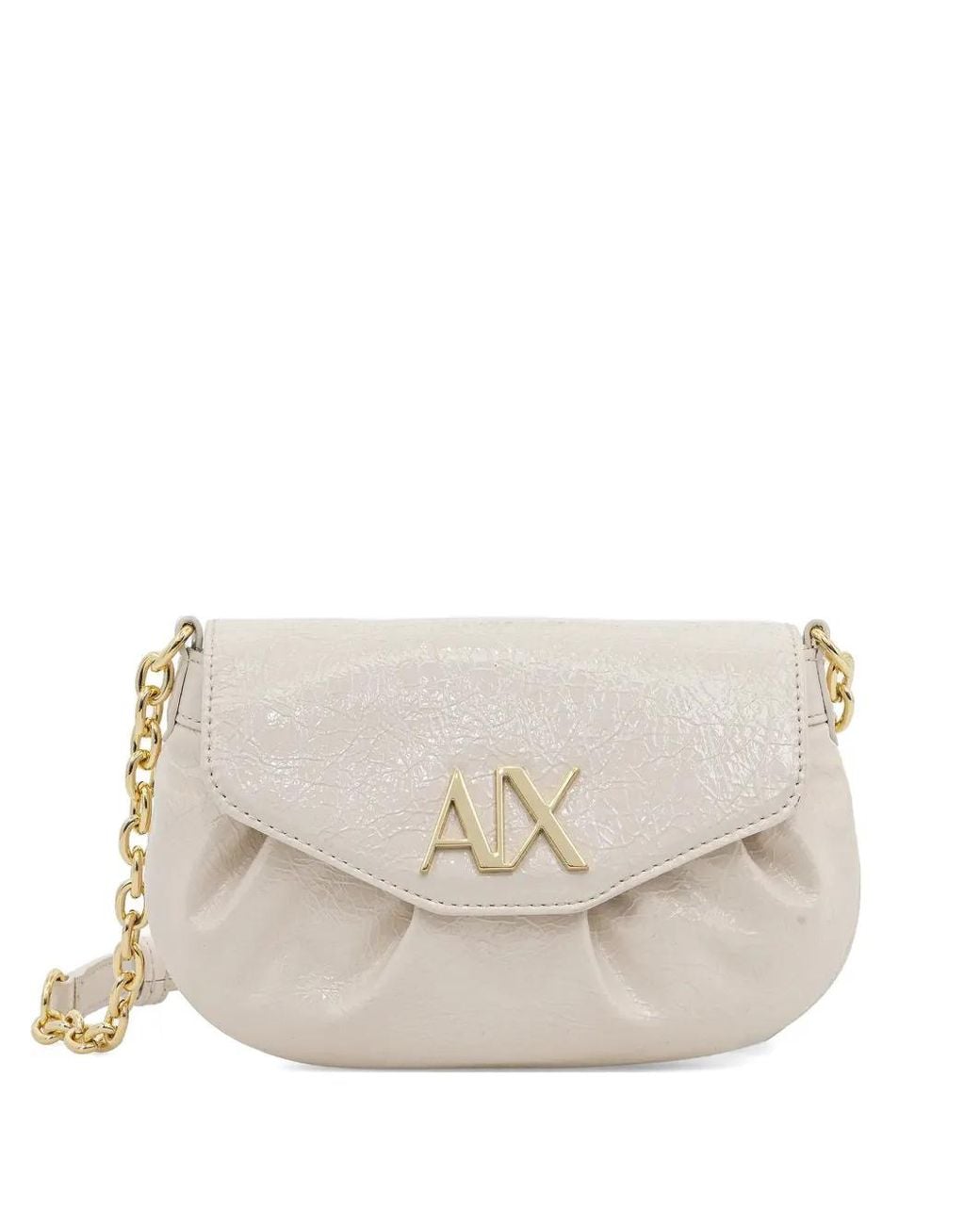 ARMANI EXCHANGE Natural Mini Textured Cross-Body Bag