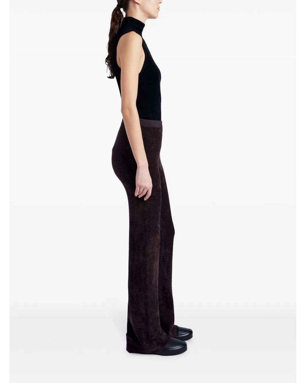 Proenza Schouler Blue Evie Flared Knit Pant