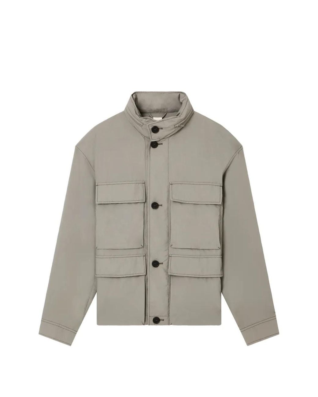 Chaqueta Con Bolsillo Con Botón Emporio Armani de hombre de color Gray