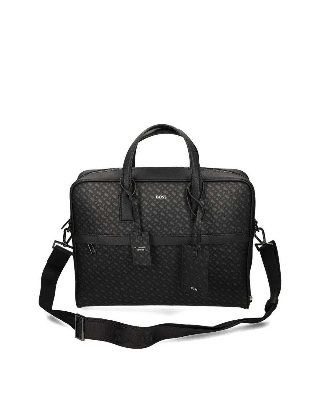 Boss Black Porte-Documents À Logo Emé À Chaud for men