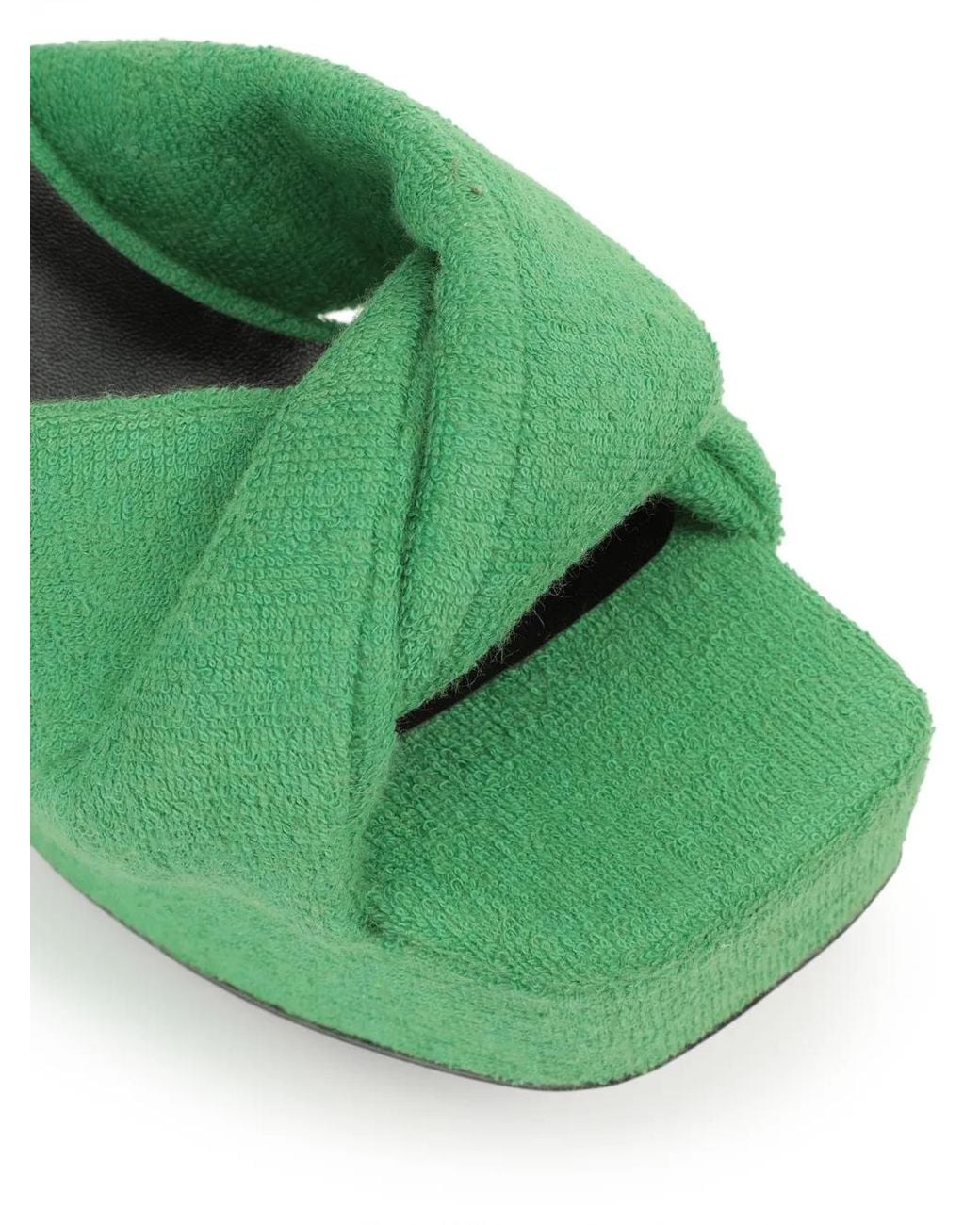 Sergio Rossi Green Si Rossi Platform Sandals