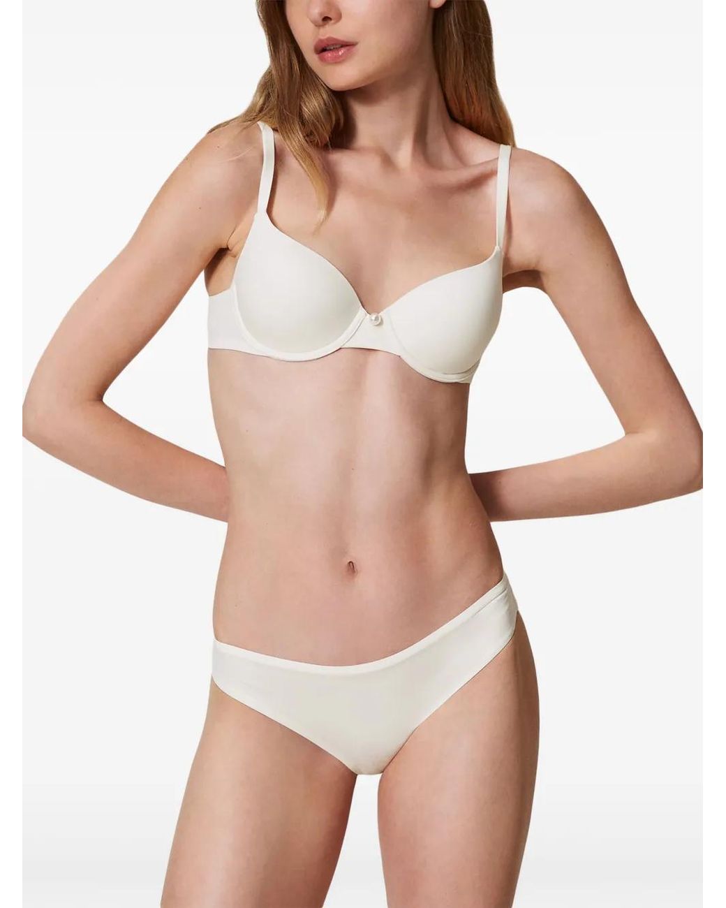 Twinset Natural Charmeuse Briefs