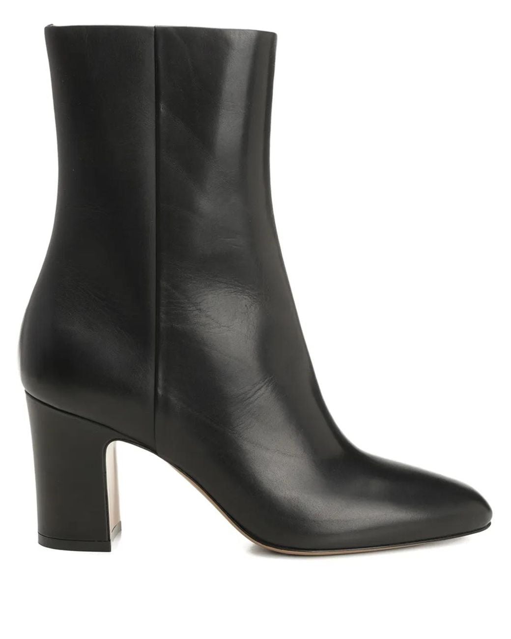Paris Texas Black Leather Ankle Boots