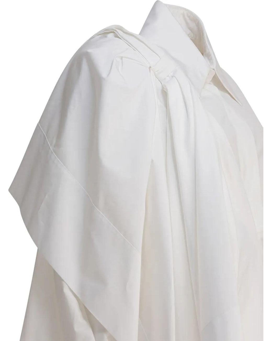 Givenchy White Draped Shirt