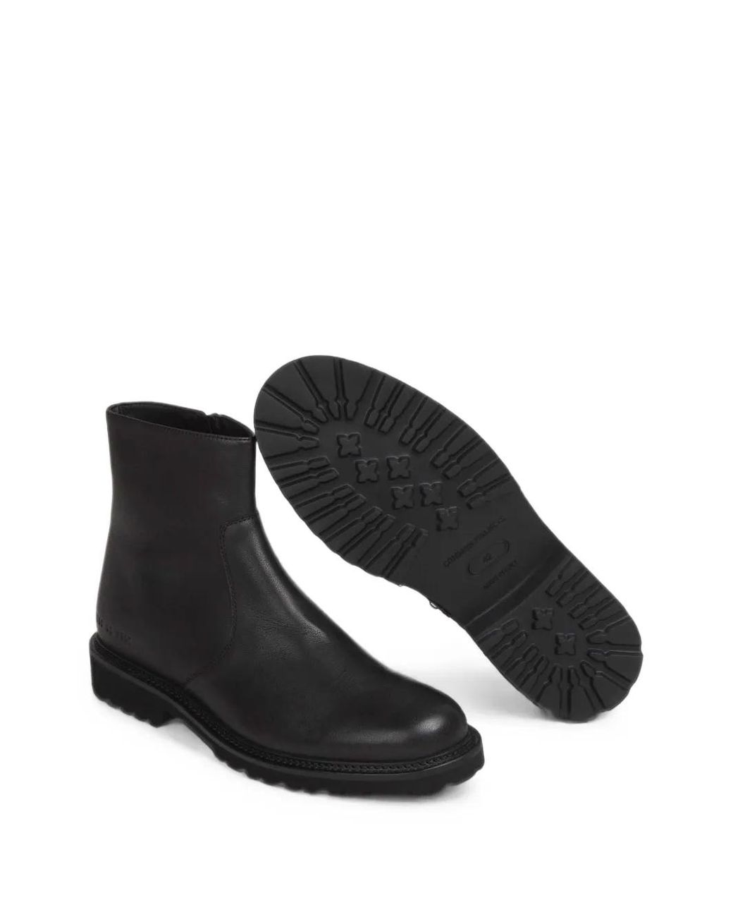 Common Projects Black Zip-Fastening Lug-Sole Boots for men