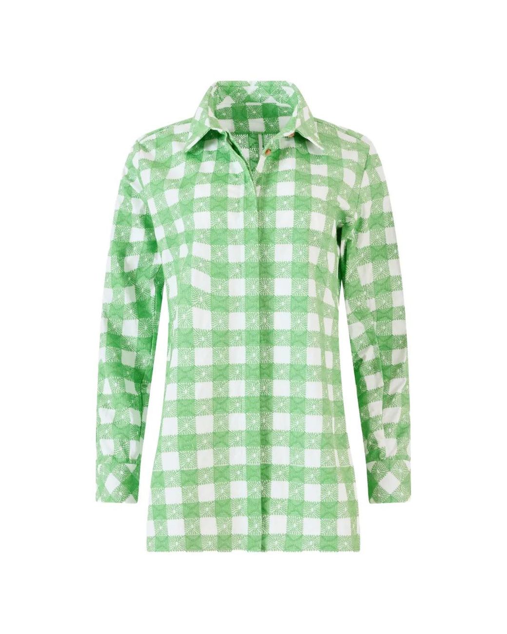 Rosie Assoulin Green Chemise À Carreaux