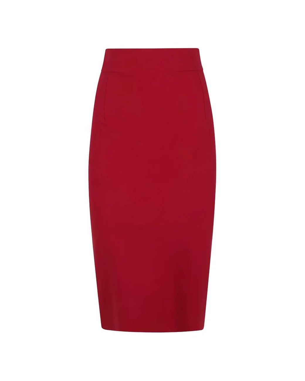 La Petite Robe Di Chiara Boni Red Jupe Crayon Mi-Longue À Taille Haute Lumi