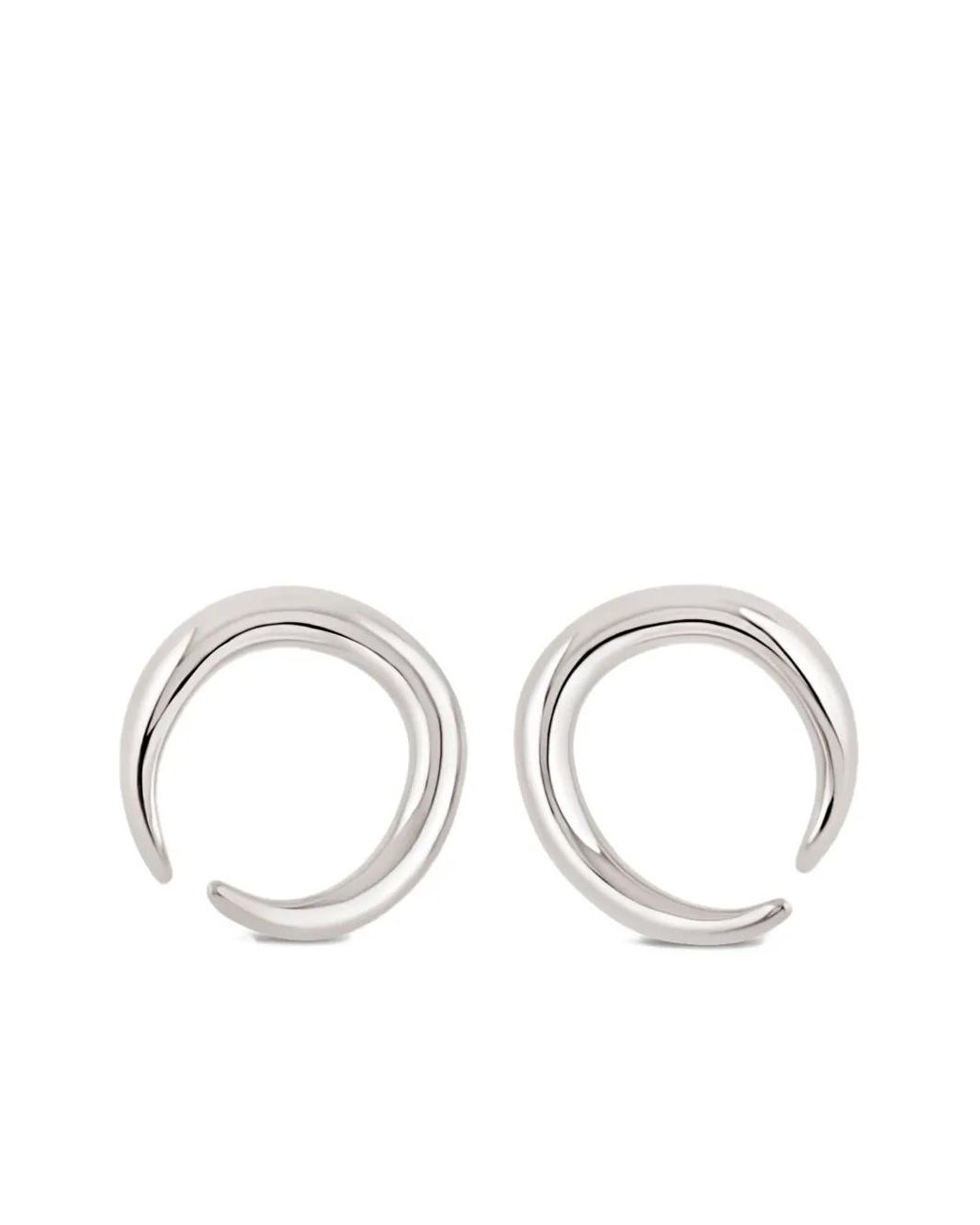 Dinny Hall Natural Toro Horn-Circle Earrings