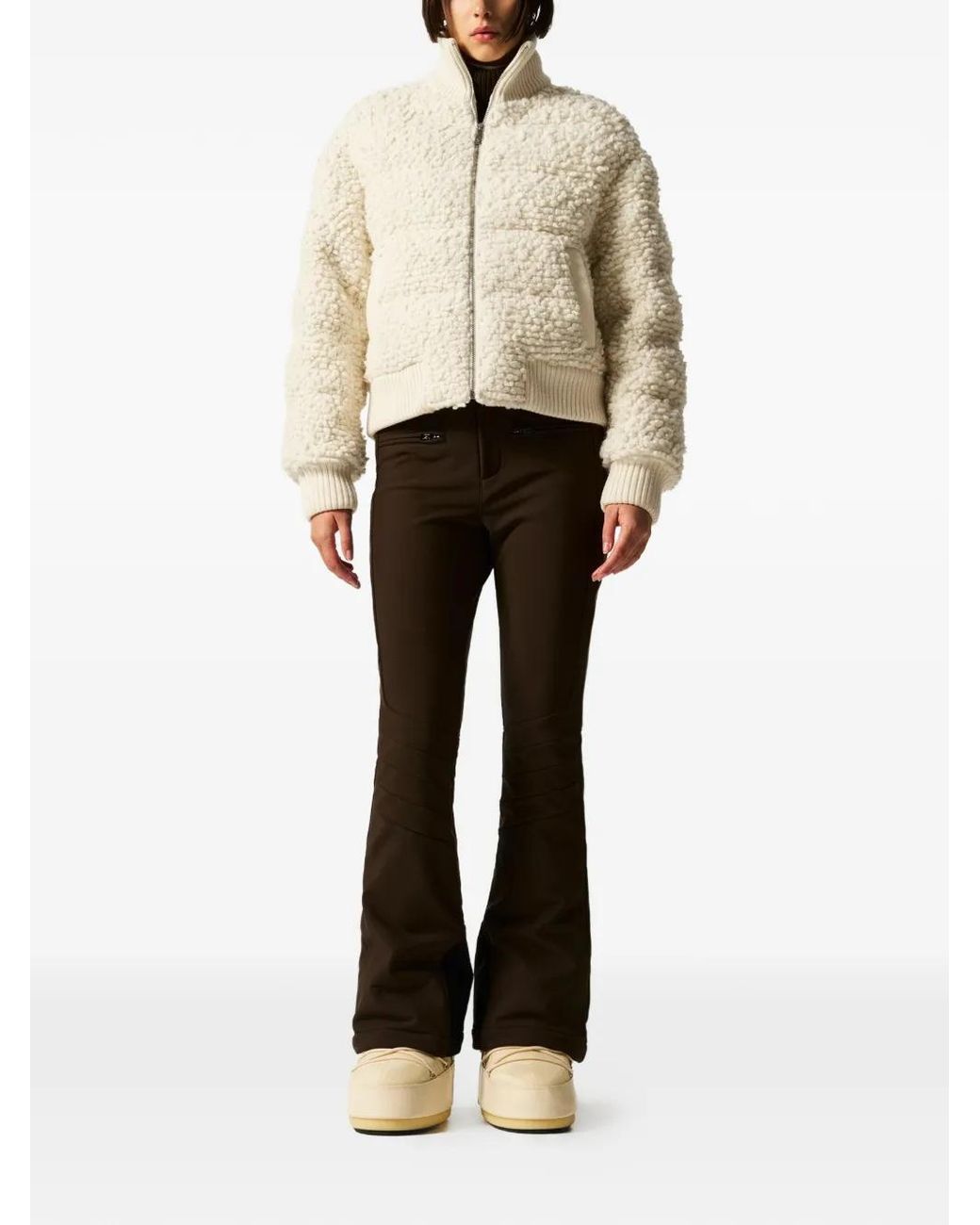 Perfect Moment White Aprés Bomber Jacket