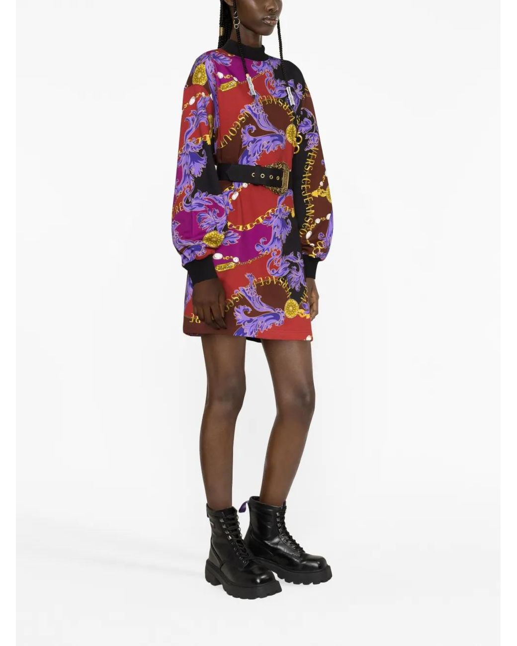 Versace Jeans Couture Multicolor Couture Dresses