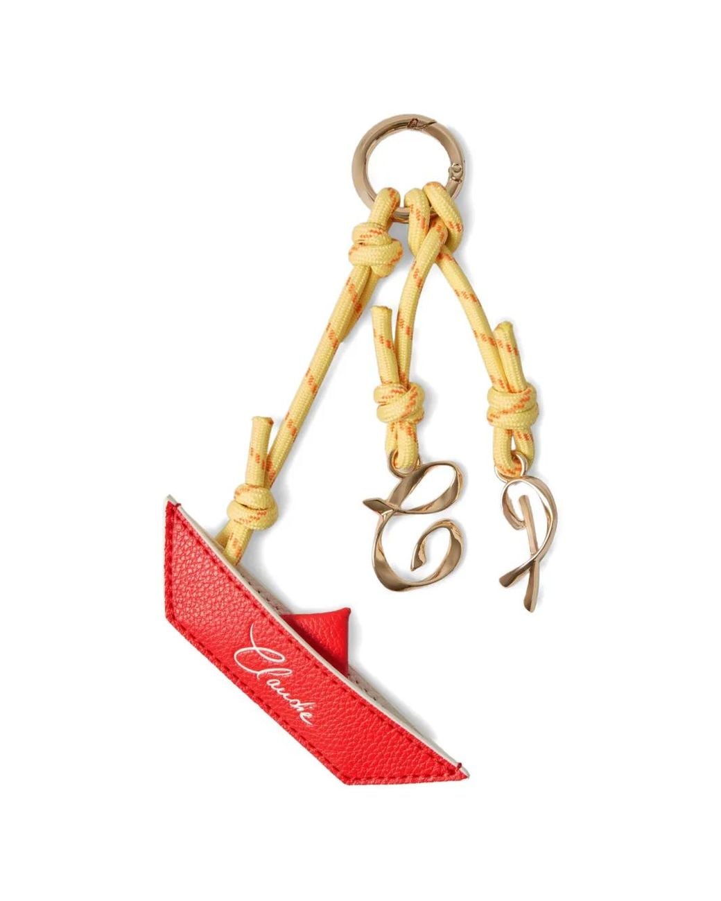 Claudie Pierlot White Cp Letter Keyring