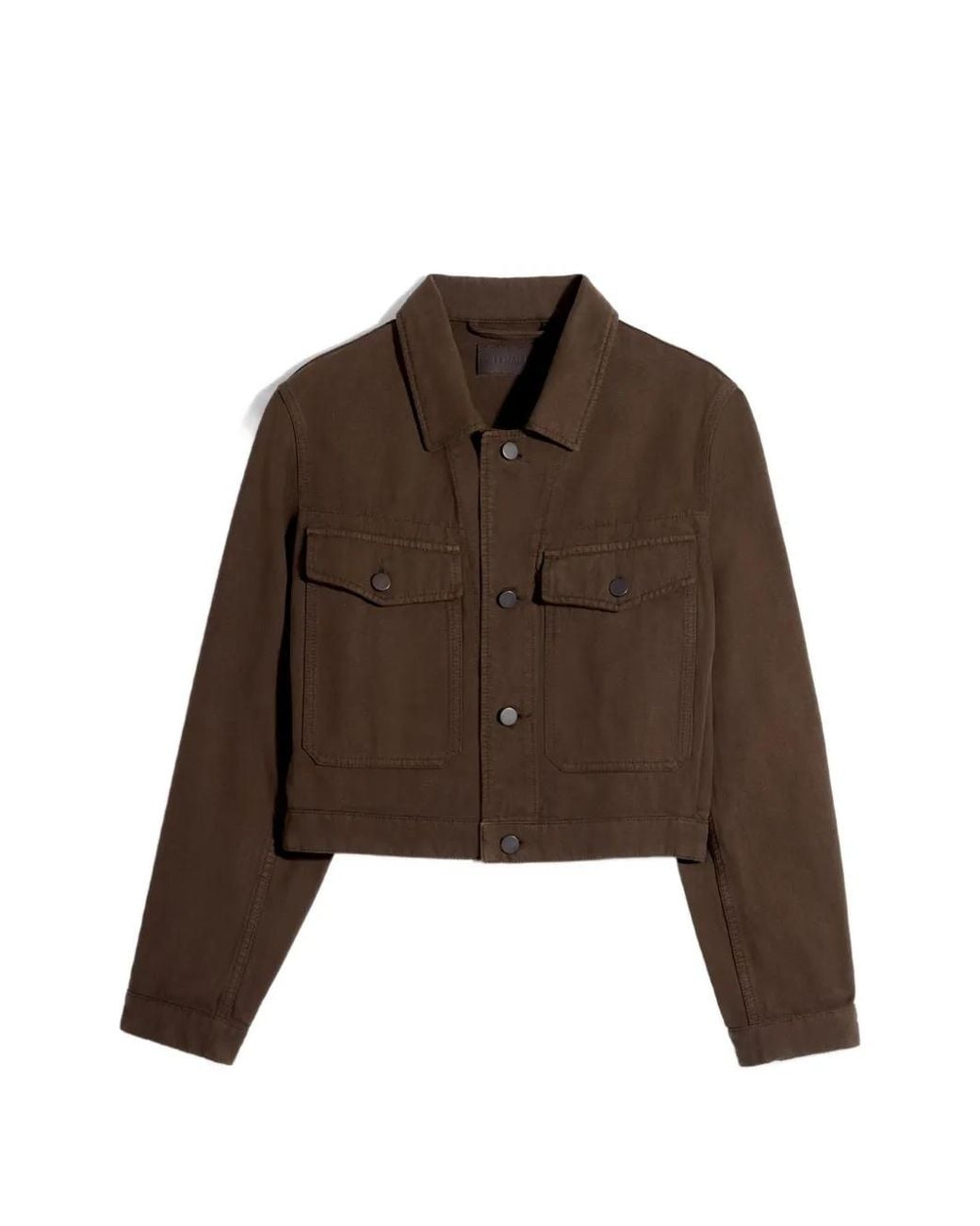 Lemaire Brown Cotton Cropped Jacket