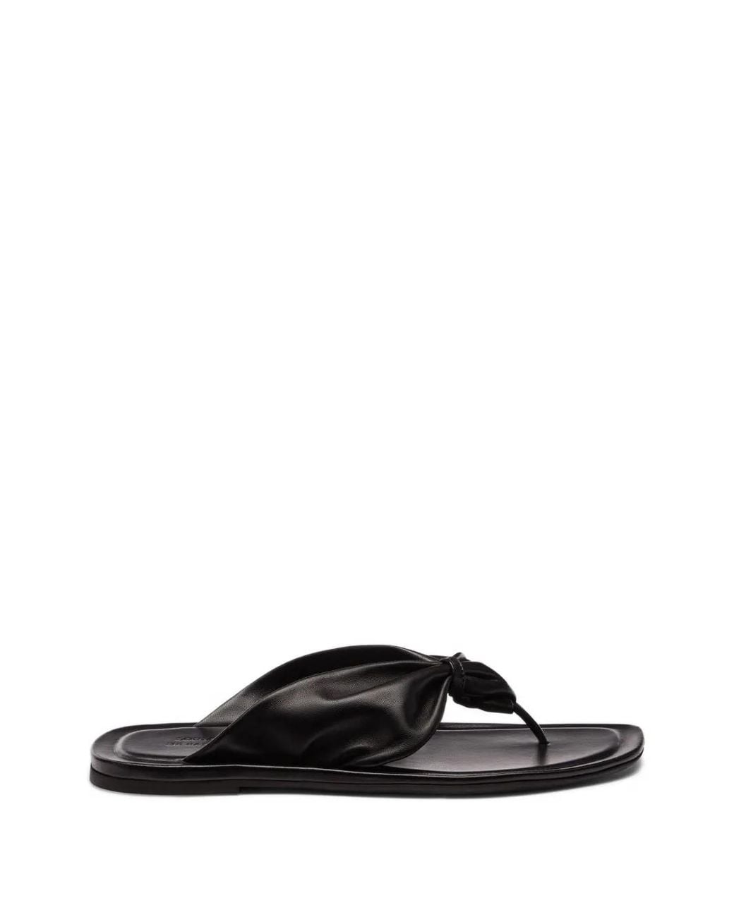 Loulou de Saison Black Leather Sandals
