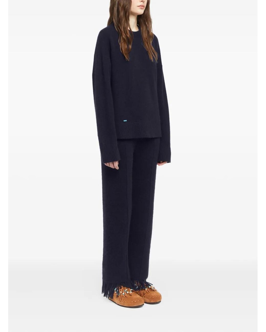 Alanui Blue Crew-Neck Sweater