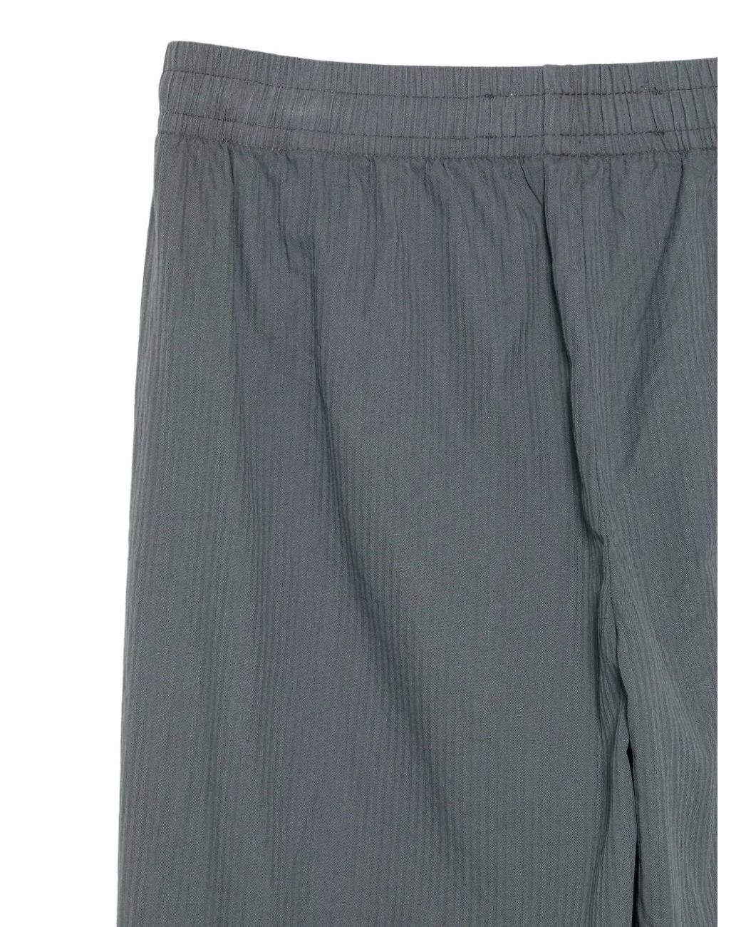 Notrainproof Gray Striped Elasticated-Waist Trousers
