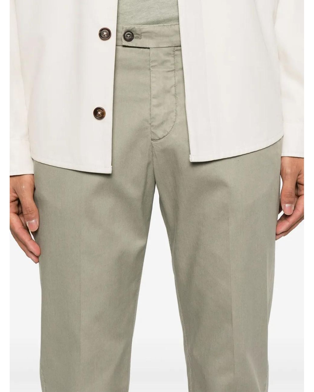 Corneliani Natural Tapered Chinos for men