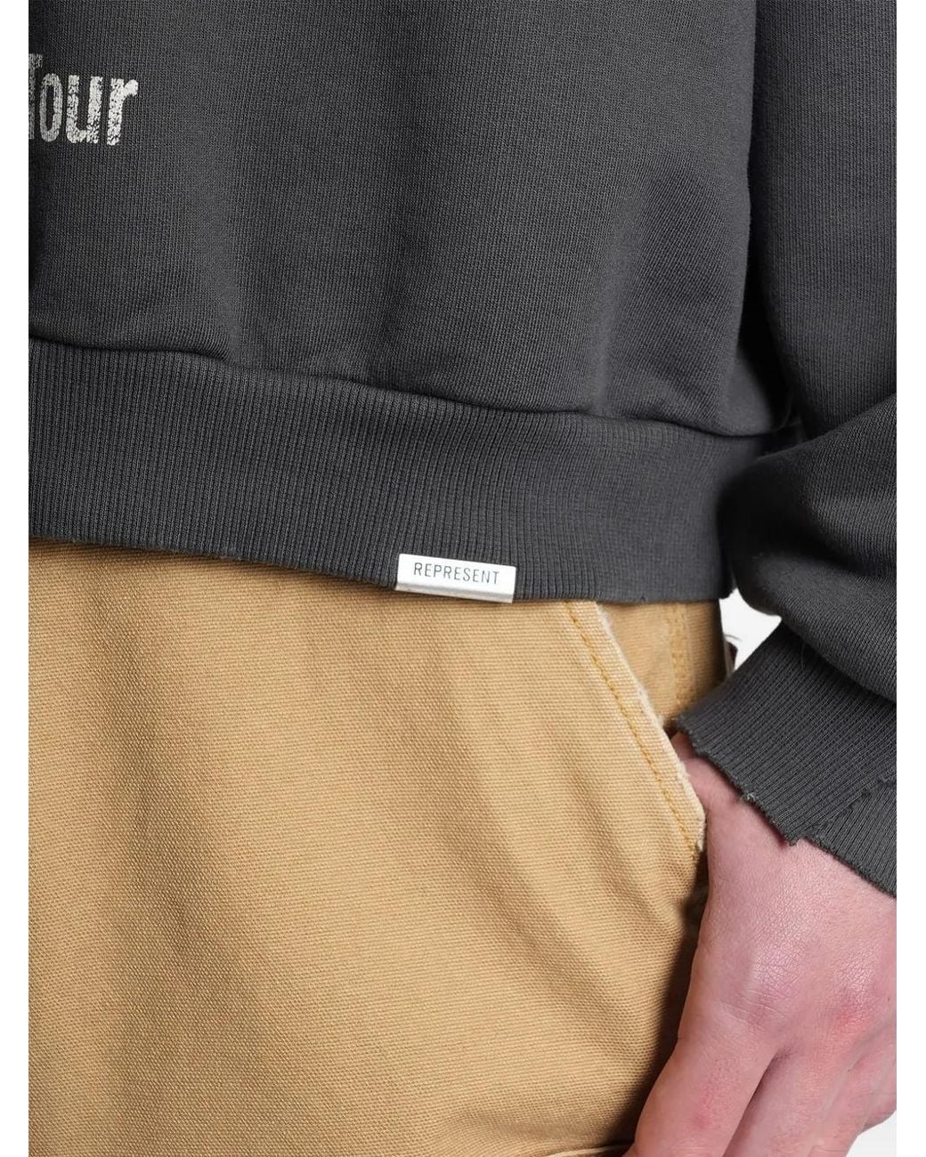 Represent Gray Dream On Tour Hoodie for men