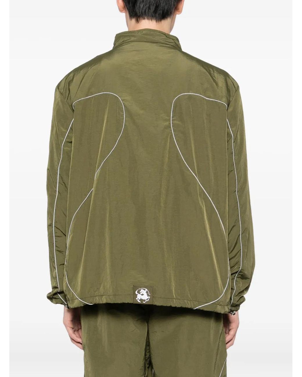 Sinclair Green Logo-Embroidered Jacket for men