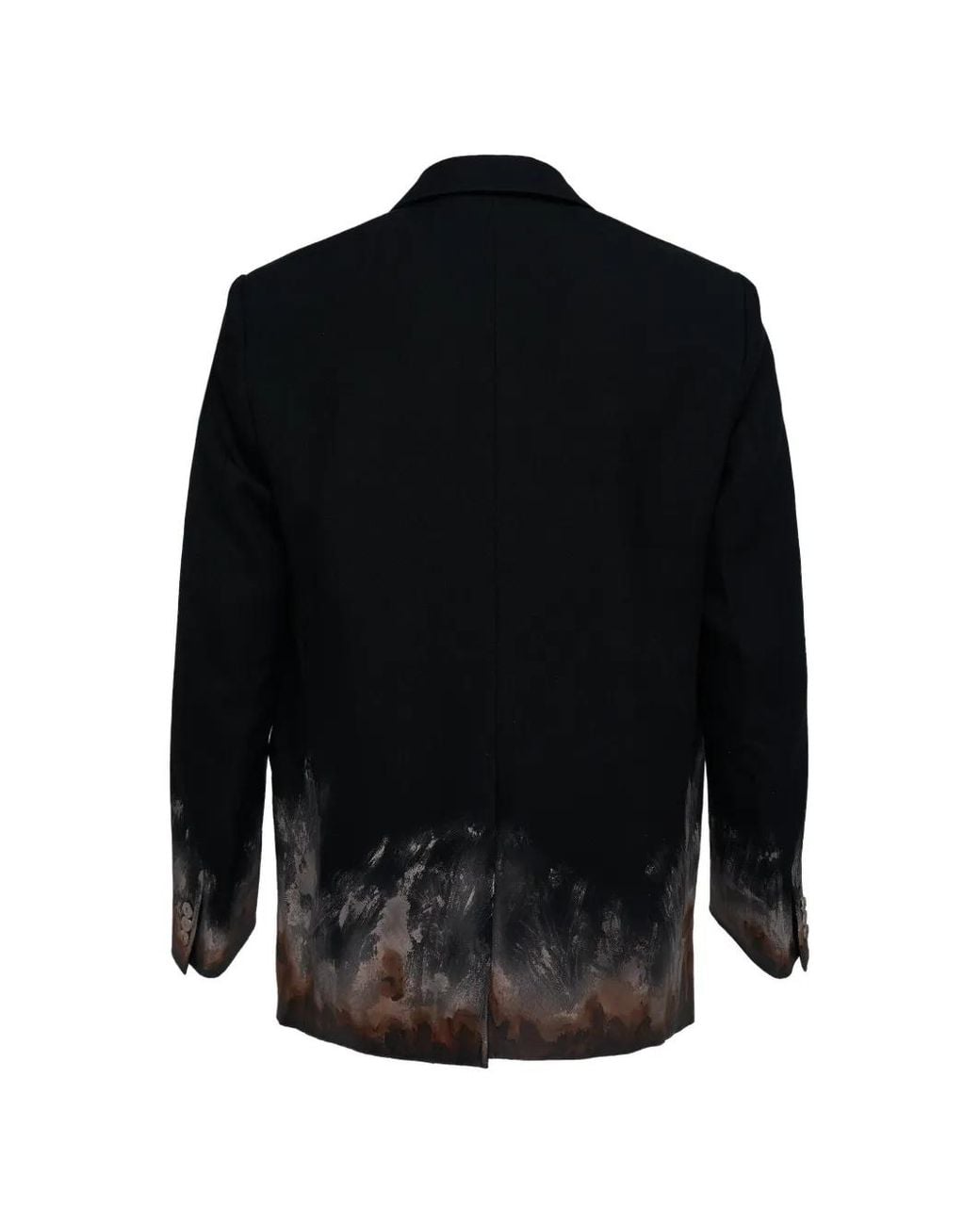 Doublet Black Mud-Printed Blazer for men