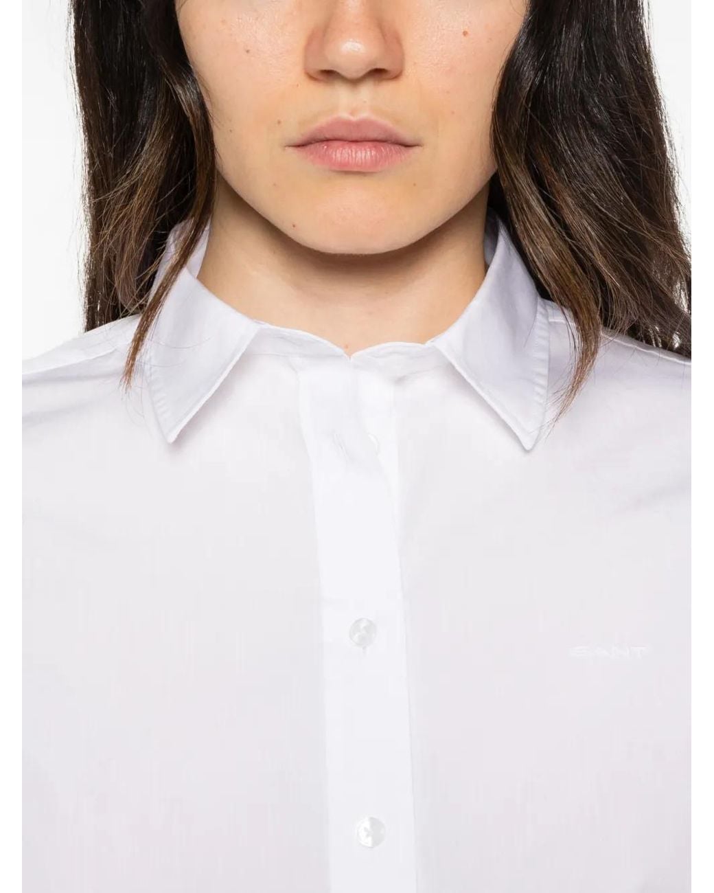 Gant White Classic Poplin Shirt