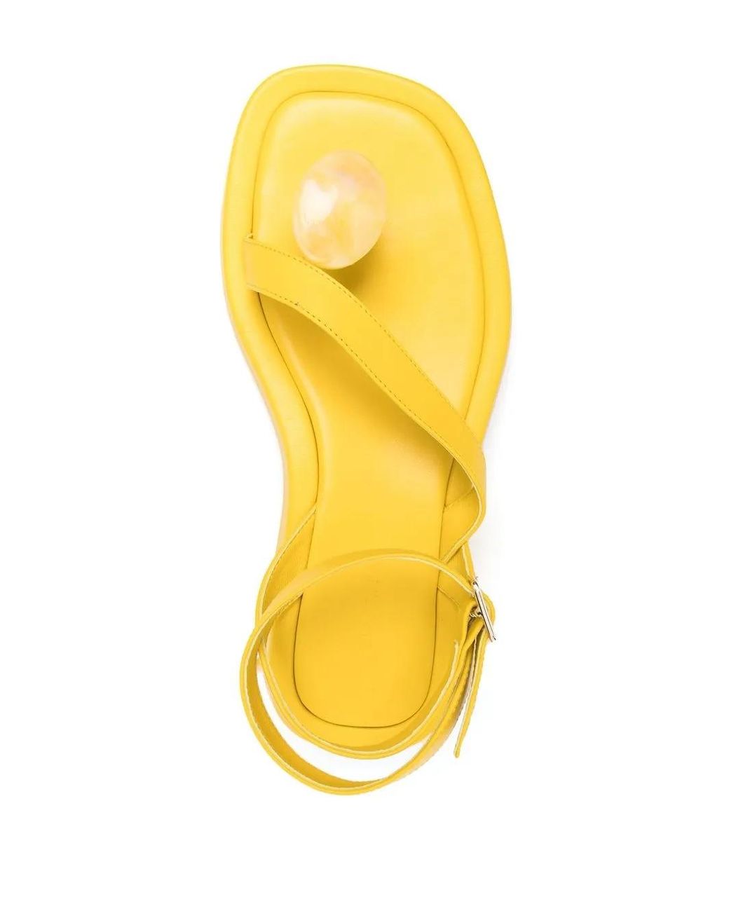 Gia Borghini Yellow Open-Toe Sandals