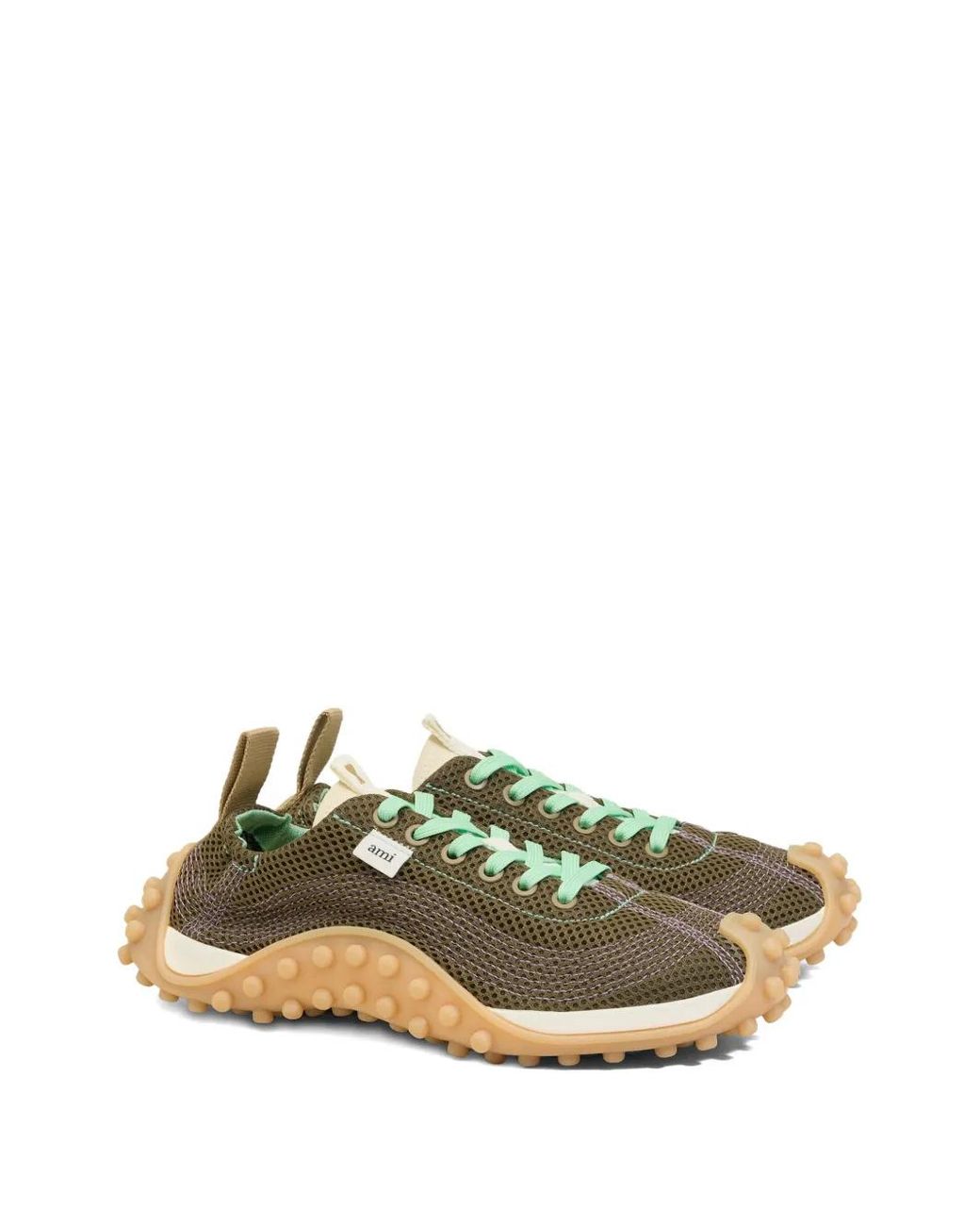 AMI Green Mirage Mesh Sneakers