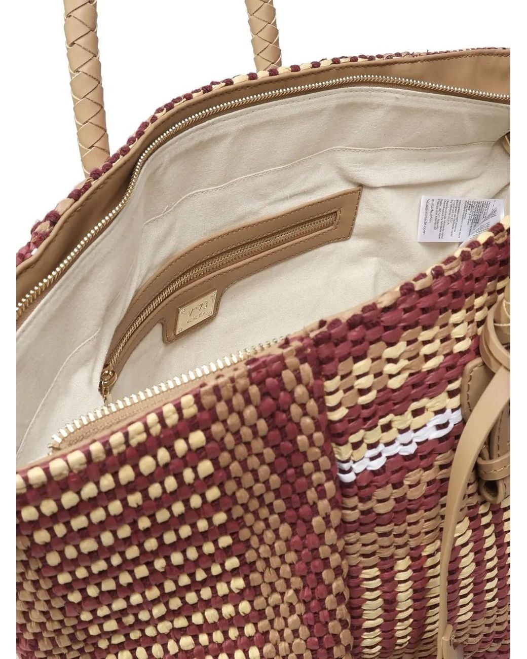 V73 Pink Stefanie Woven Tote Bag