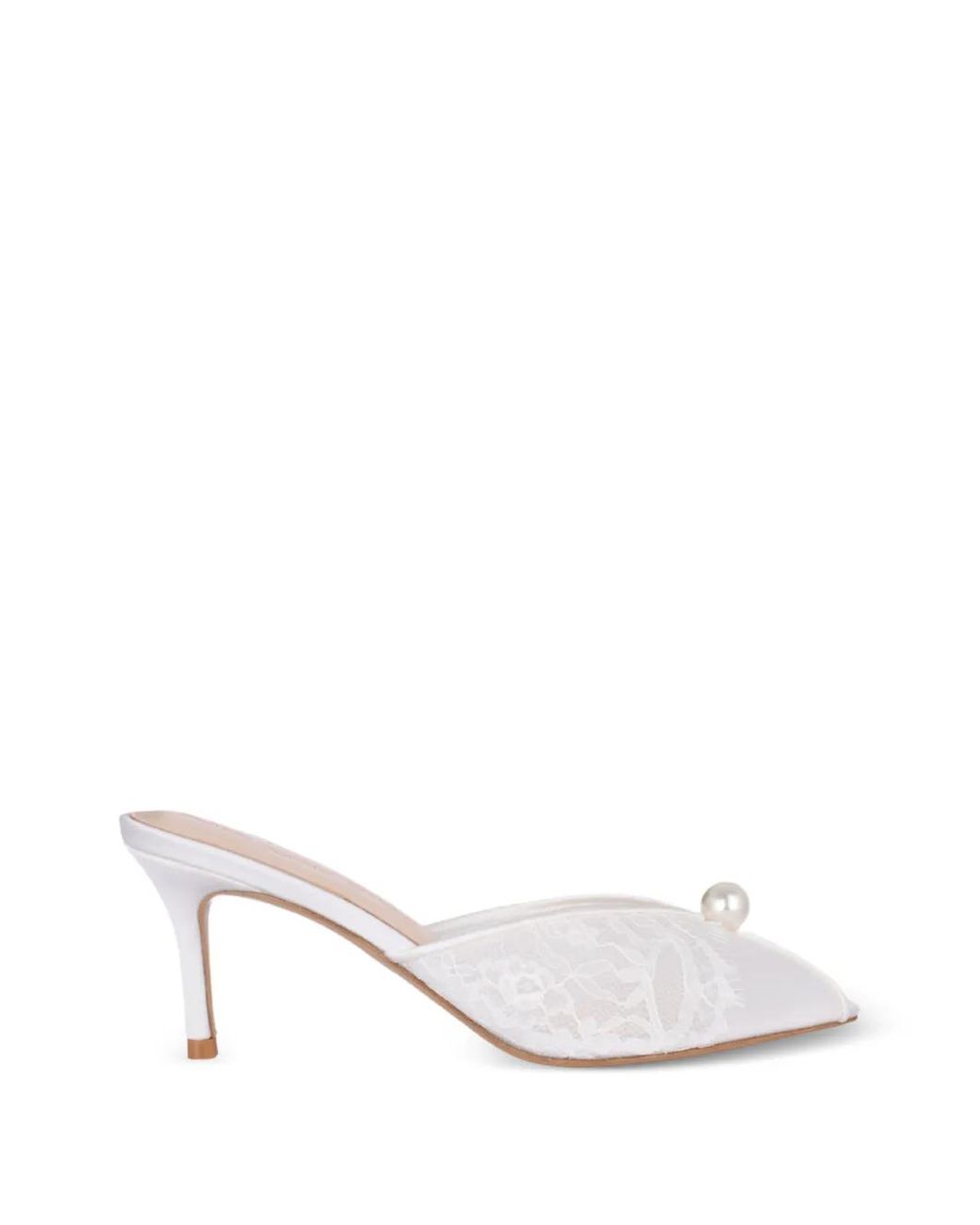 Black Suede Studio White Debby Mesh Sandals