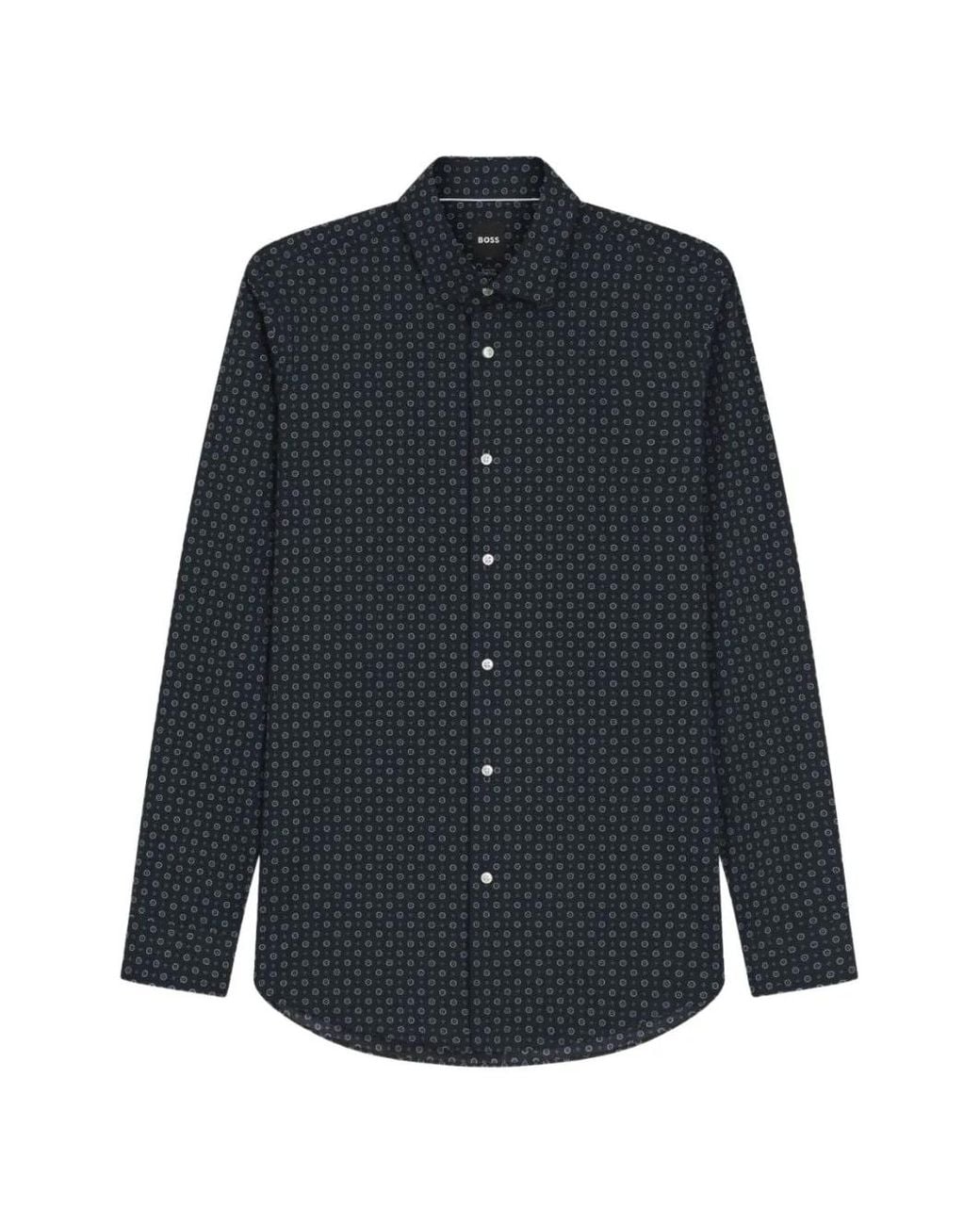 Boss Blue Slim-Fit Business Shirt for men