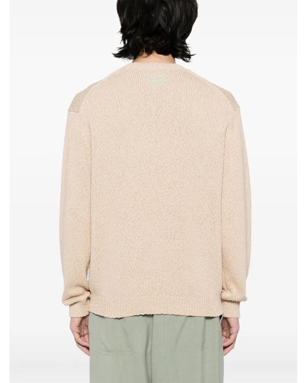 Maison Kitsuné Natural Abstract Daisy Intarsia Jumper for men