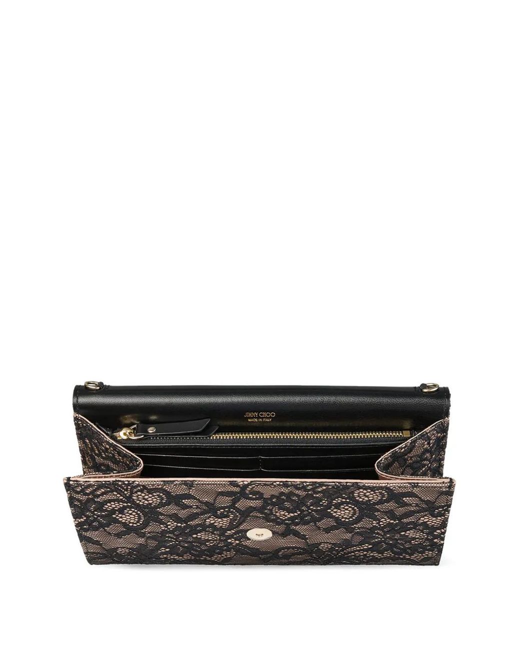 Jimmy Choo Gray Pochette Emmie En Dentelle