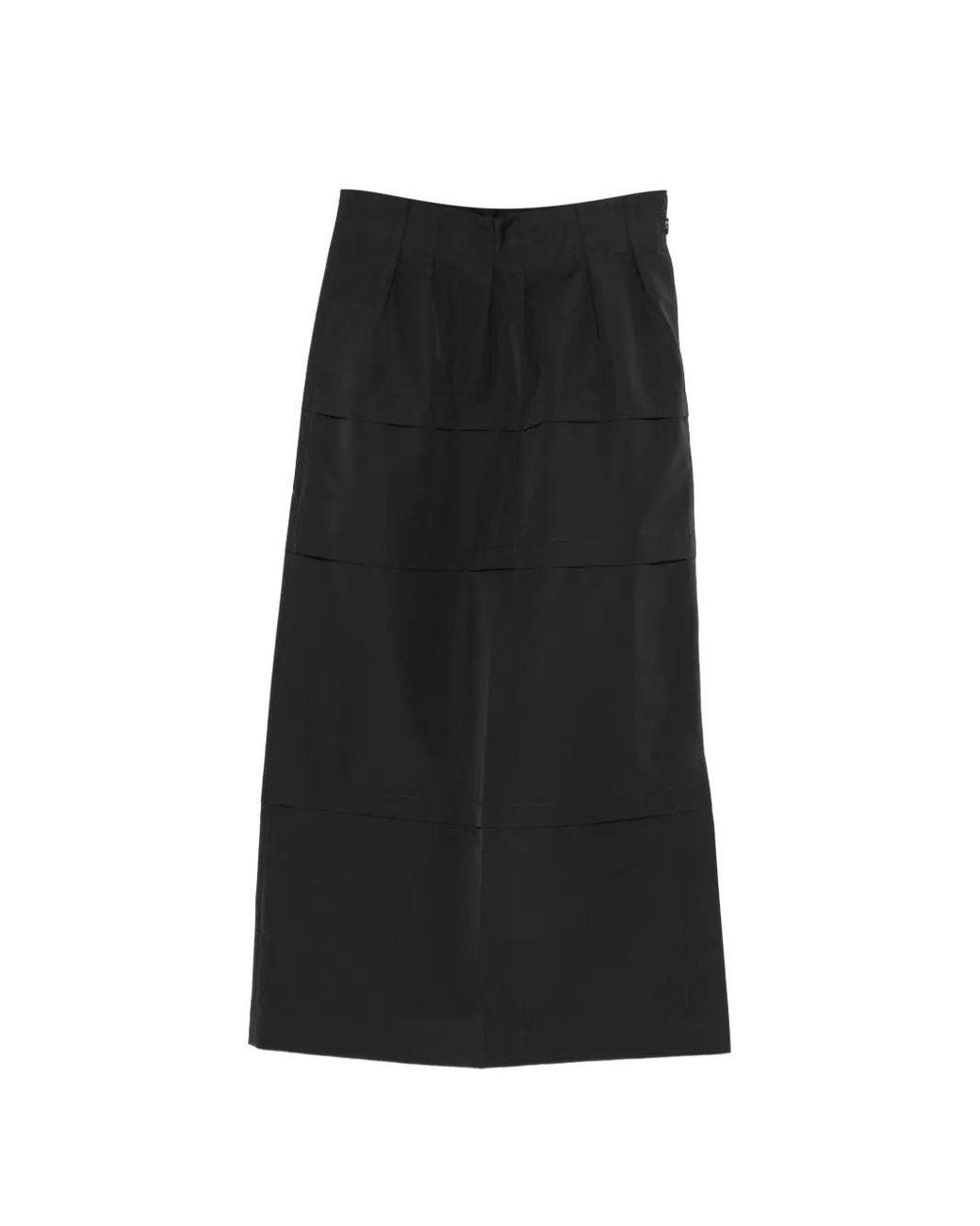 Litkovskaya Black Tiered Midi Skirt