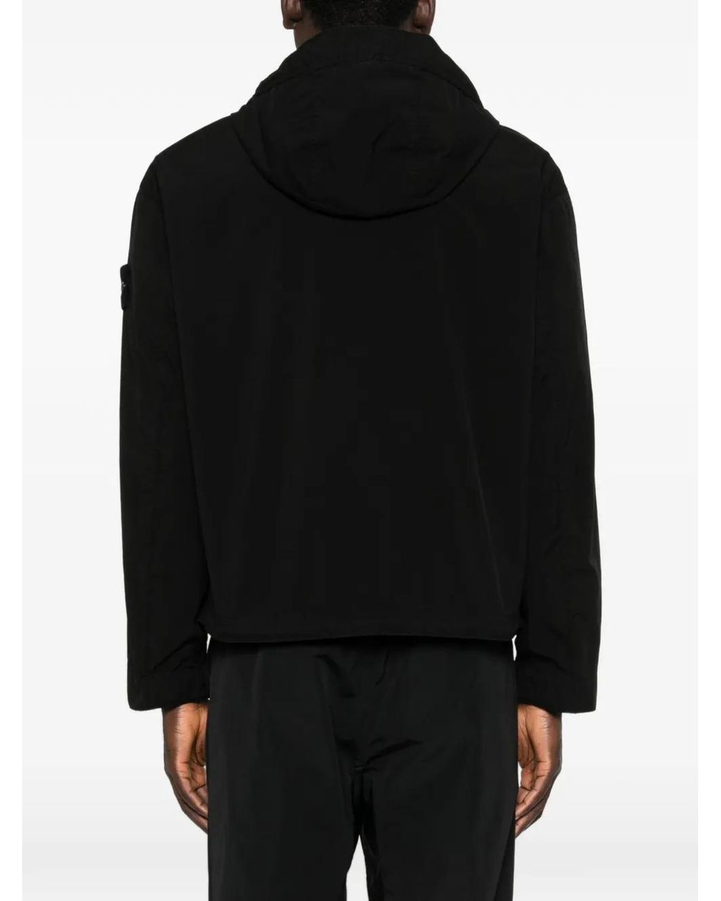 Stone Island Black Short Parka for men