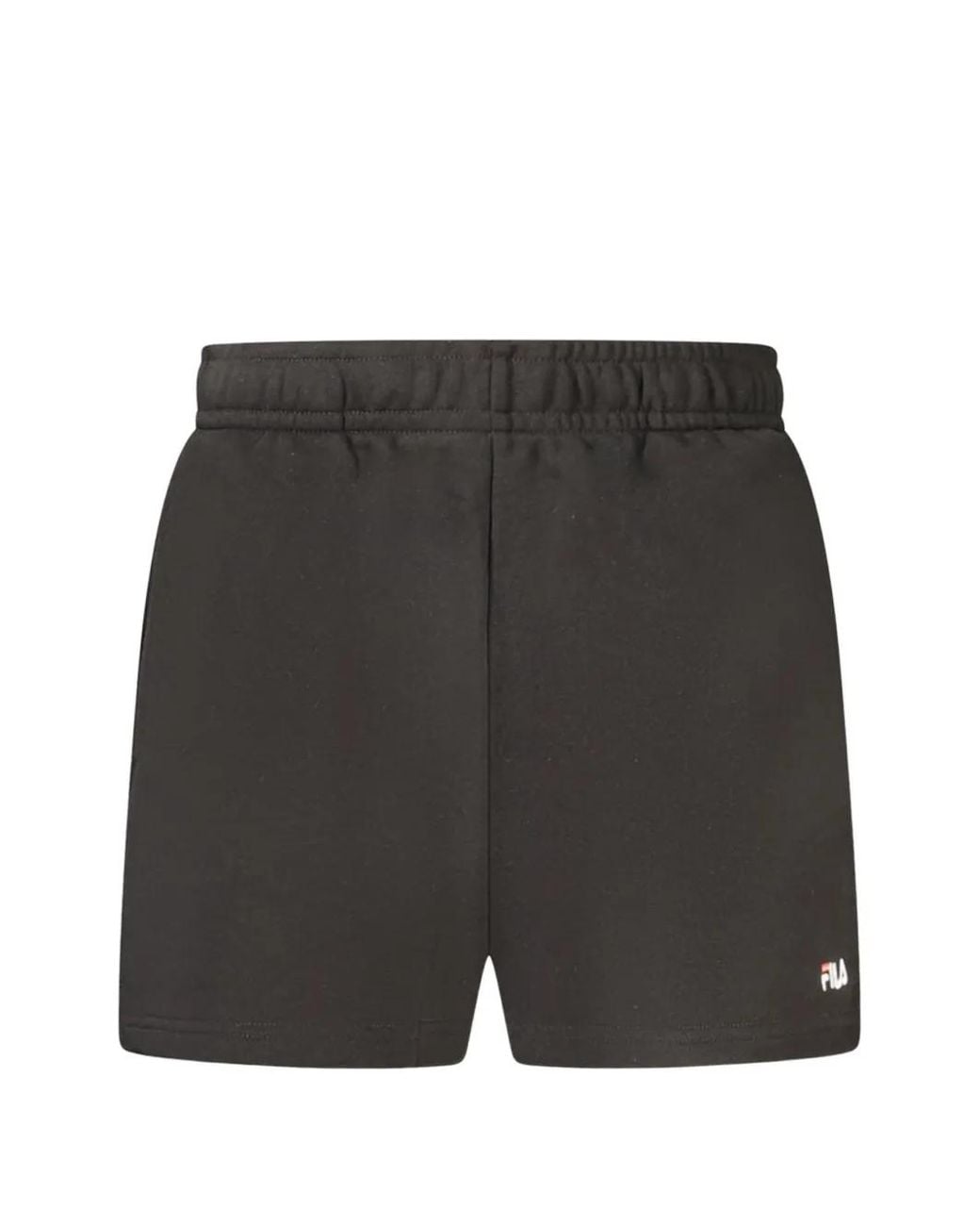 Fila Black Short Élastiqué À Patch Logo