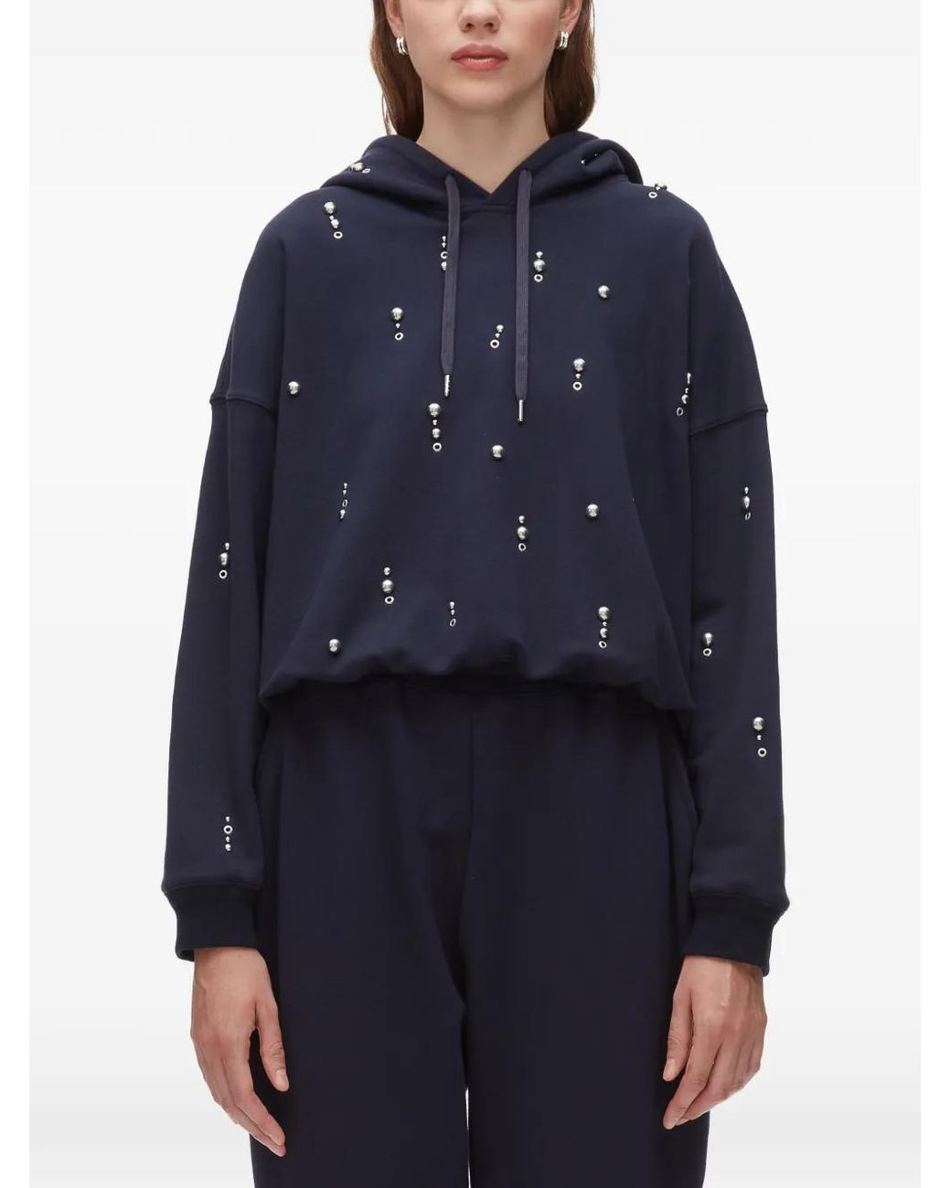 3.1 Phillip Lim Blue Embellishment Hoodie