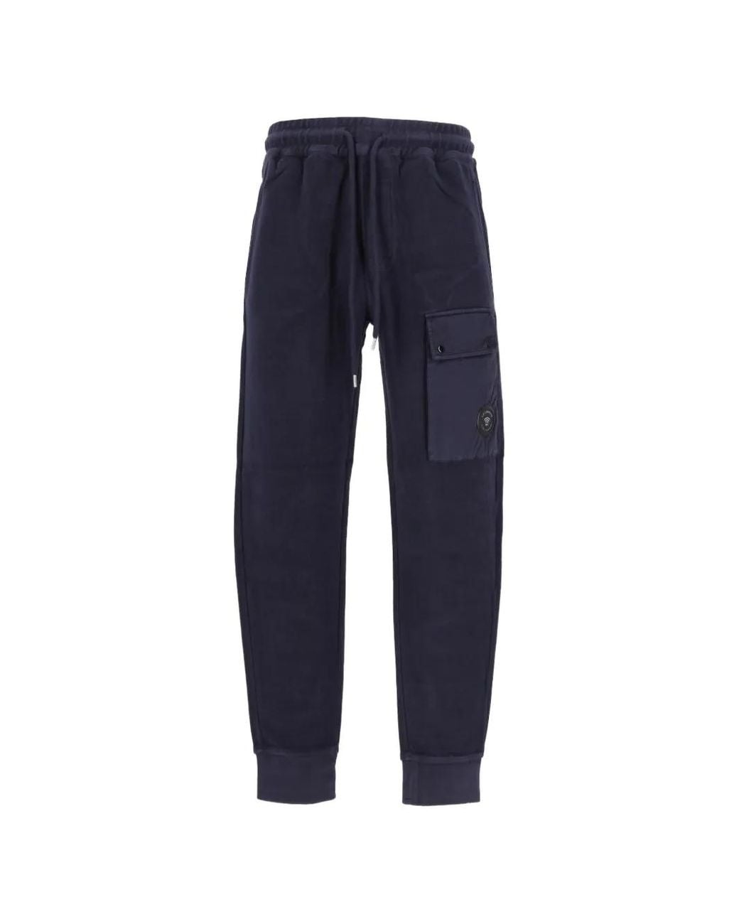 C P Company Blue Lens-Detail Track Pants for men