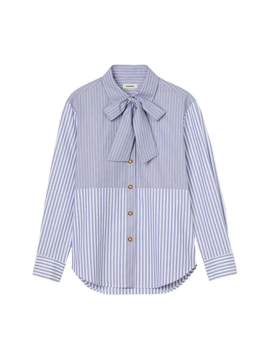 Camisa A Rayas Sandro de color Blue