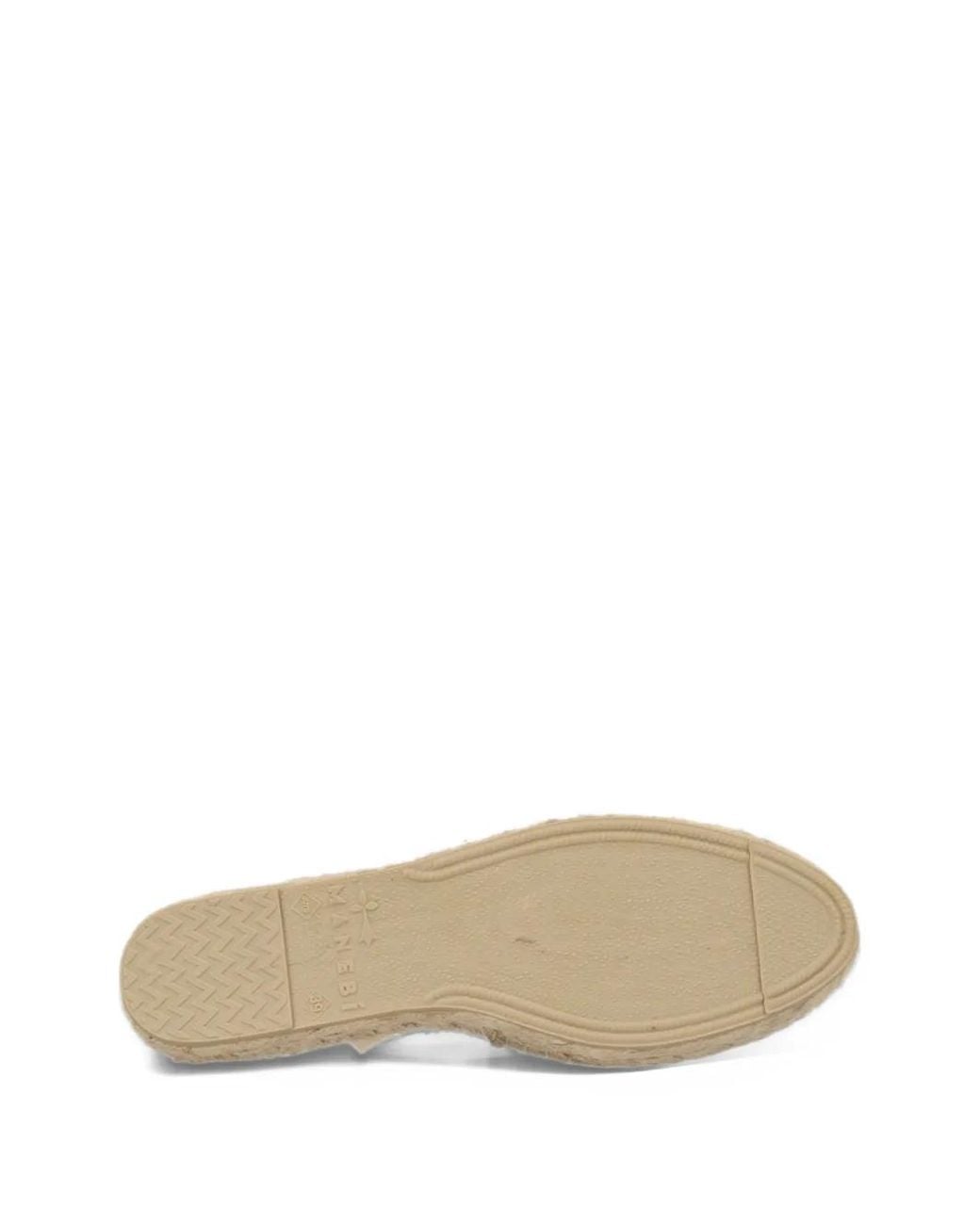 Manebí Pink Striped Tie Flat Espadrilles