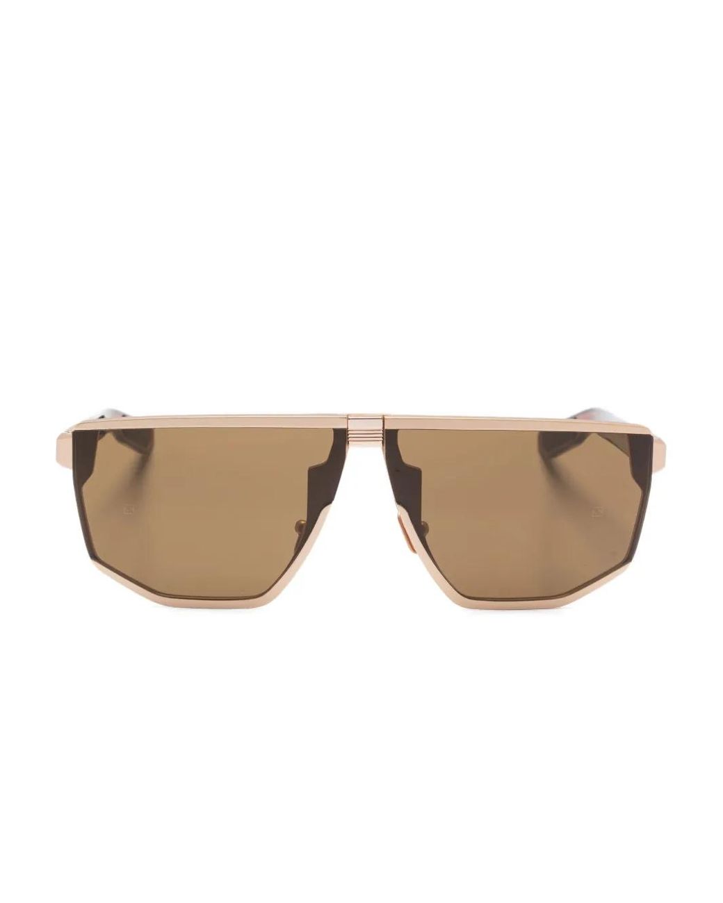 Movitra Metallic Geometric-Frame Sunglasses
