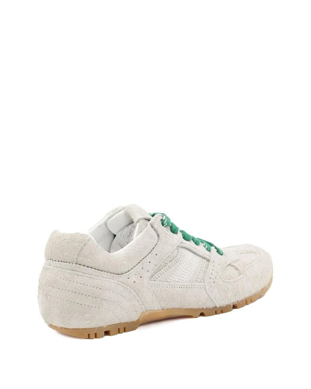 Alohas White Textured Lace-Up Trainers