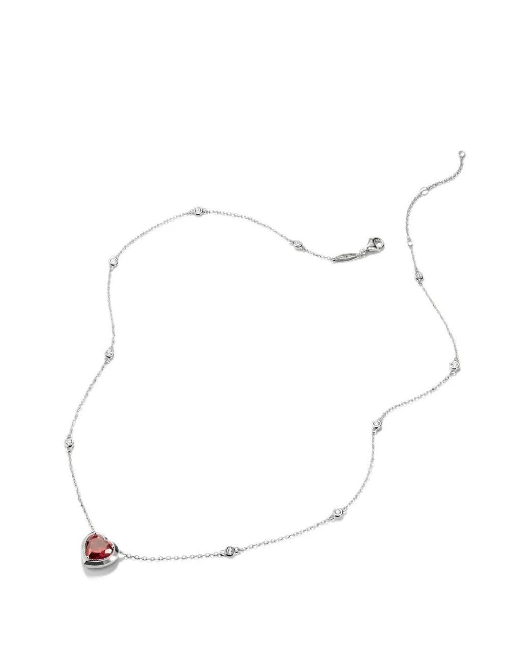 Thomas Sabo White Elyndra Halskette Mit Herzanhänger