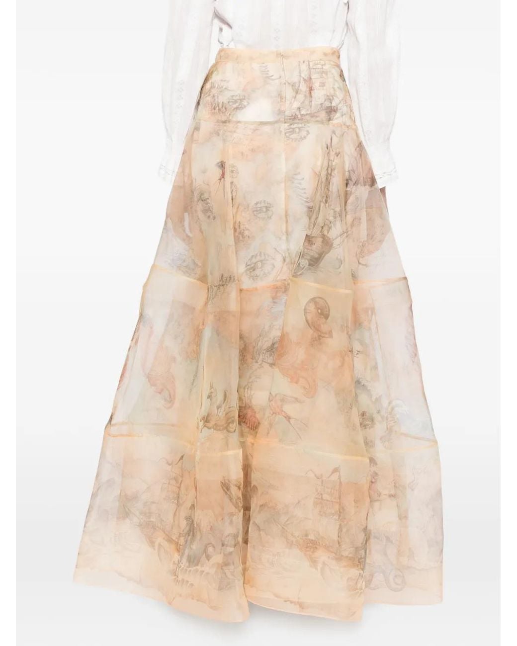 Zimmermann Natural Rebellion Lantern Maxi Skirt