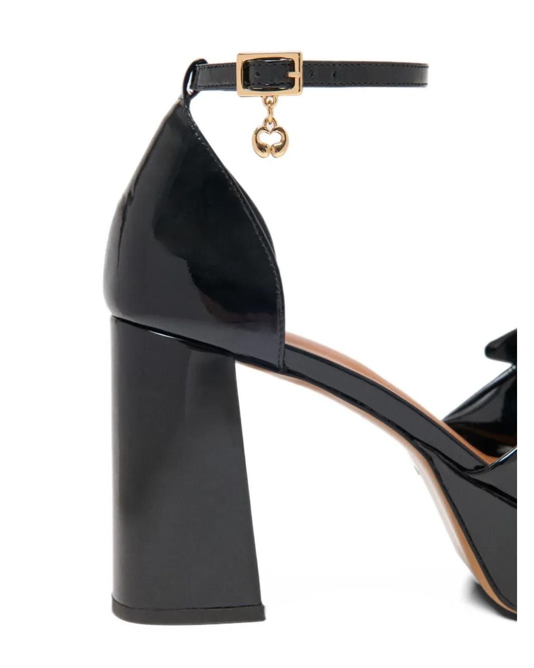 Maje Black Bow-Detail Platform Sandals