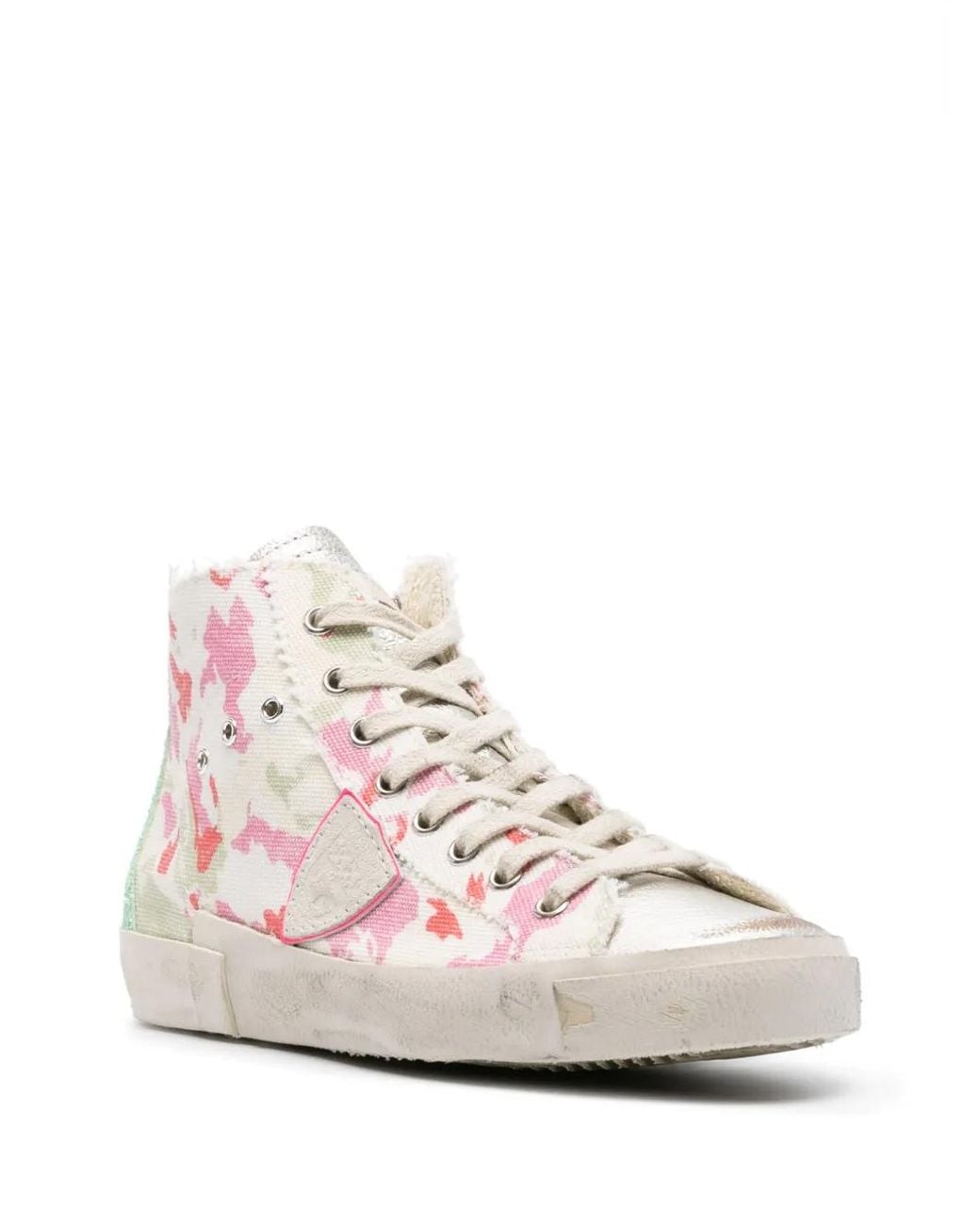 Philippe Model Pink Paris Abstract-Pattern Print Sneakers