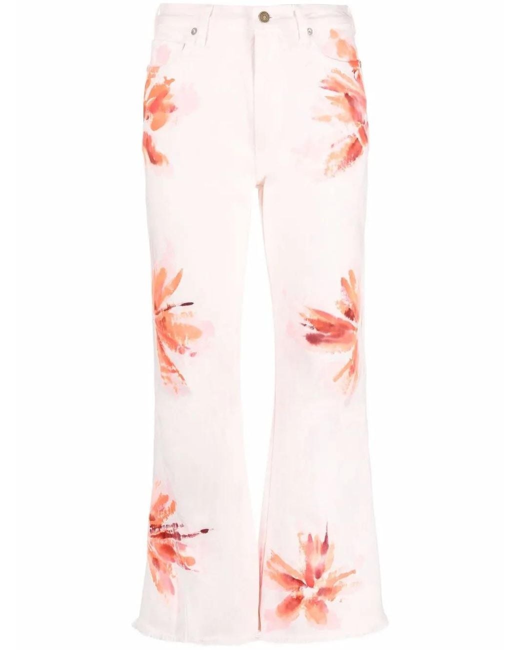 Alanui Pink Desert Island Flared Jeans