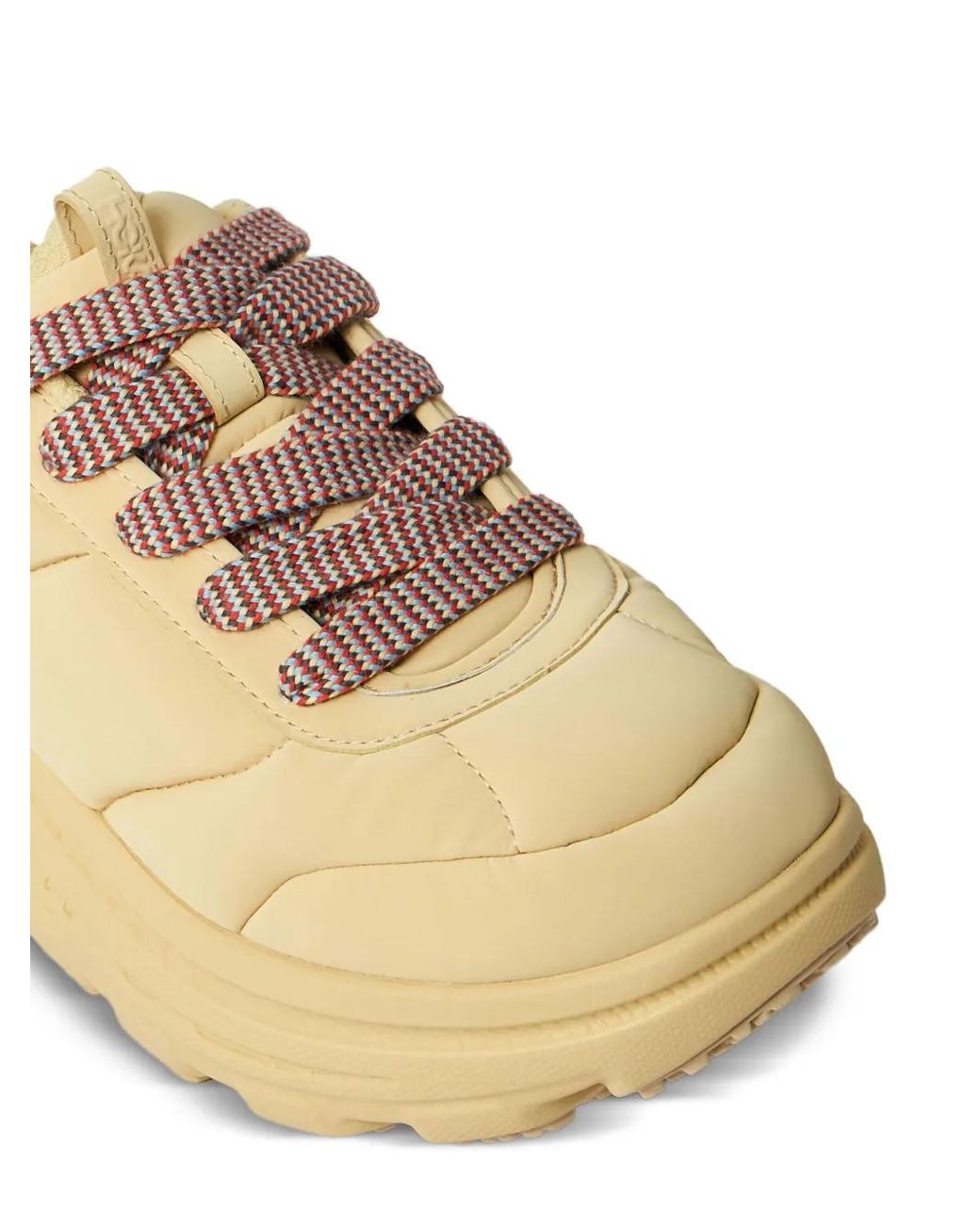 Hoka One One Natural Bondi Quilted Lace-Up Sneakers