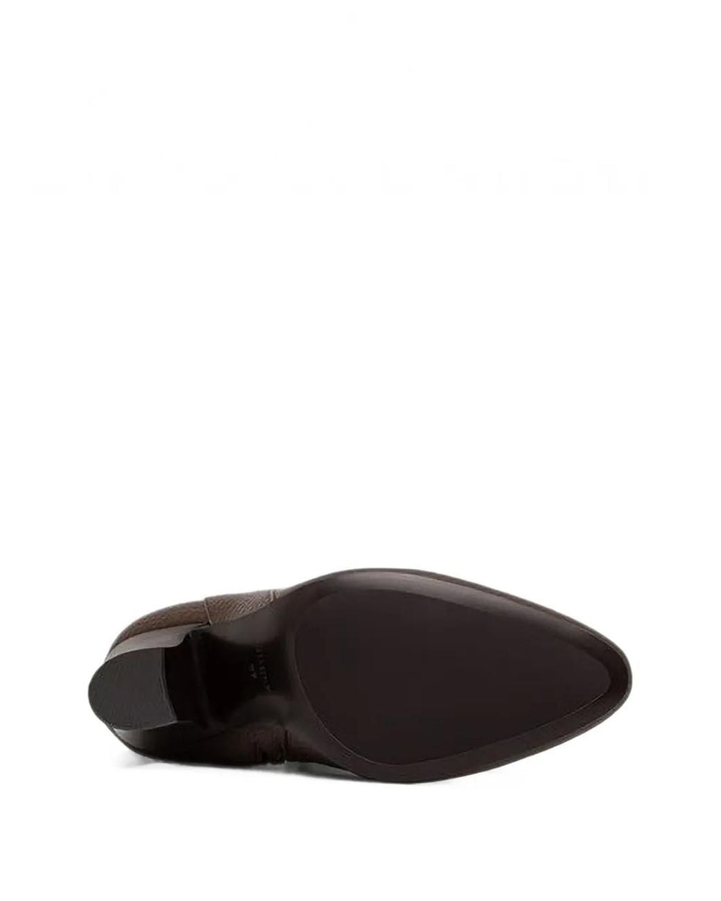 Guess Brown Logo-Plaque Pebbled-Effect Boots