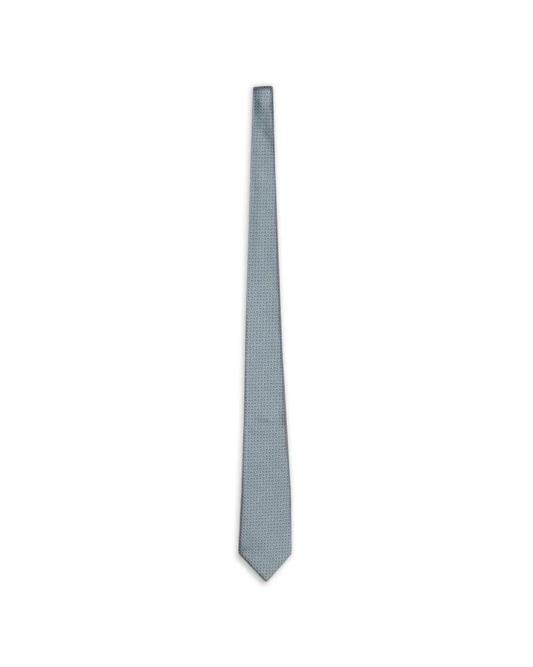 Zegna White Jacquard-Woven Tie for men